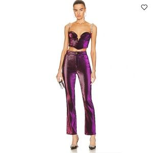 AREA Straight Leg Slit Pant